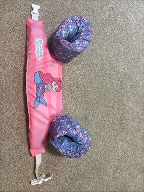 Puddle Jumper Kids Pink Mermaid Swim Vest & Arm Bands